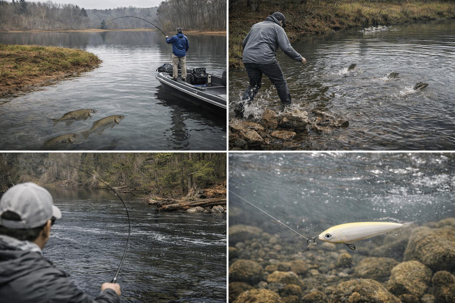 common spring bass fishing mistakes collage